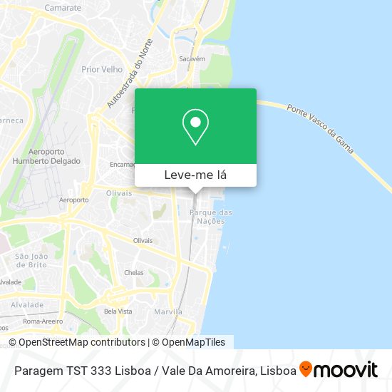 Paragem TST 333 Lisboa / Vale Da Amoreira mapa