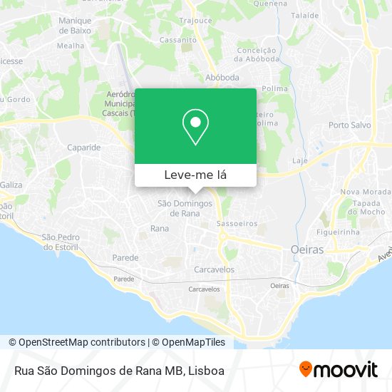 Rua São Domingos de Rana MB mapa