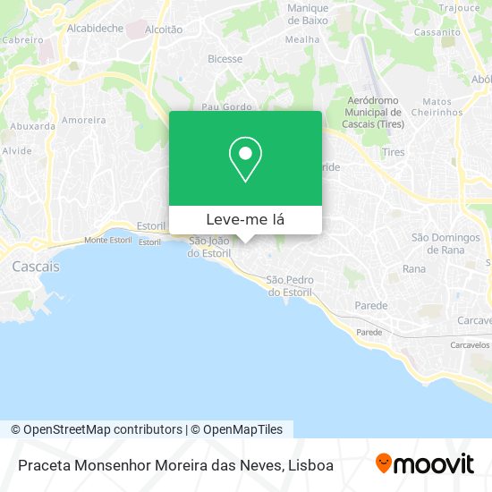 Praceta Monsenhor Moreira das Neves mapa