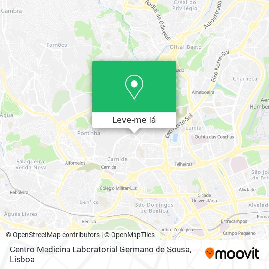 Centro Medicina Laboratorial Germano de Sousa mapa