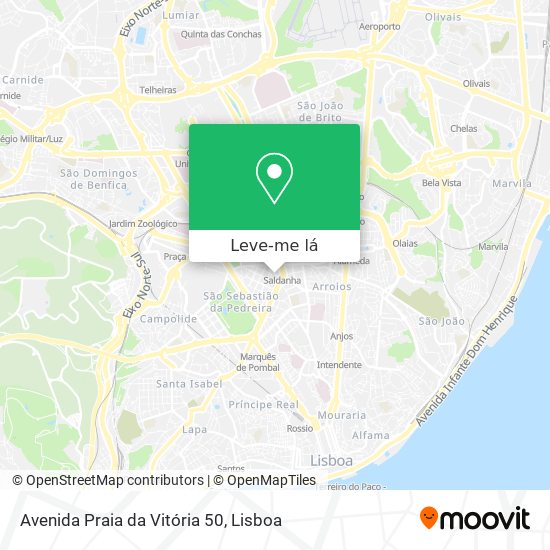 Avenida Praia da Vitória 50 mapa