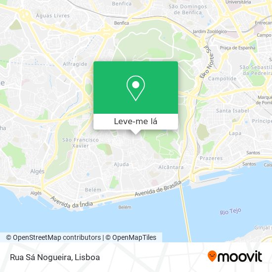 Rua Sá Nogueira mapa