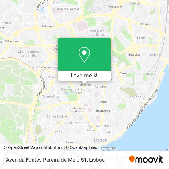 Avenida Fontes Pereira de Melo 51 mapa