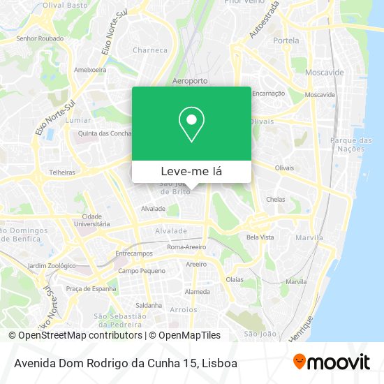 Avenida Dom Rodrigo da Cunha 15 mapa