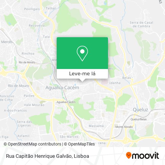 Rua Capitão Henrique Galvão mapa