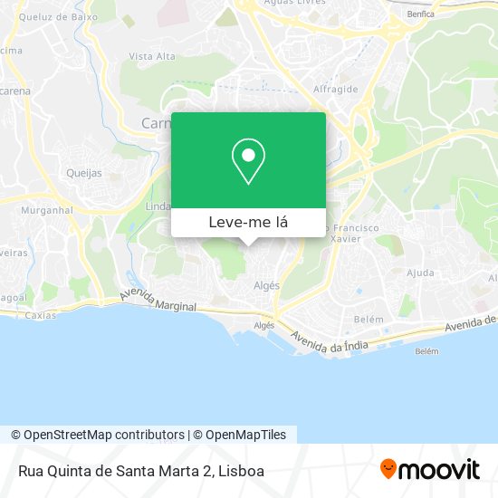 Rua Quinta de Santa Marta 2 mapa
