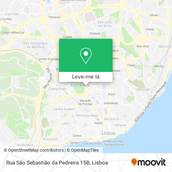 Rua São Sebastião da Pedreira 15B mapa