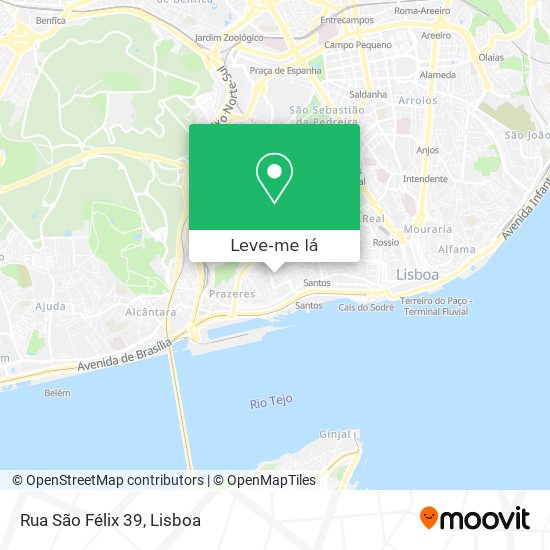 Rua São Félix 39 mapa