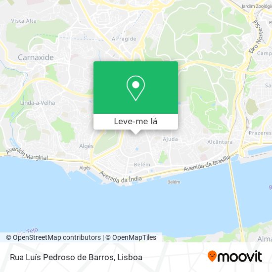 Rua Luís Pedroso de Barros mapa