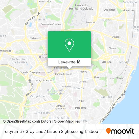 cityrama / Gray Line / Lisbon Sightseeing mapa