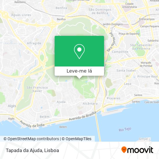 Tapada da Ajuda mapa