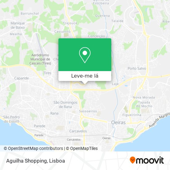 Aguilha Shopping mapa