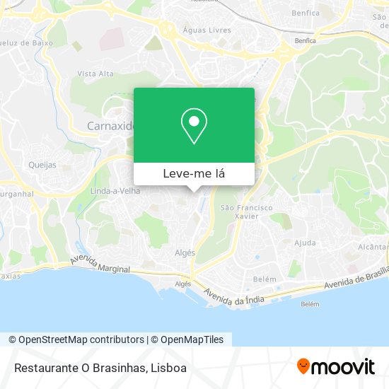 Restaurante O Brasinhas mapa