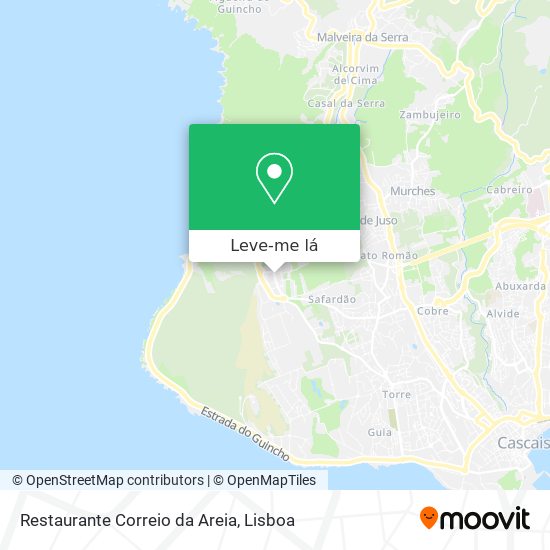 Restaurante Correio da Areia mapa