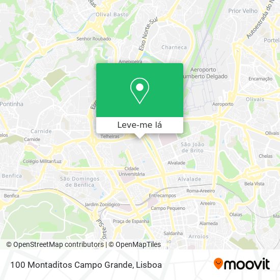 100 Montaditos Campo Grande mapa