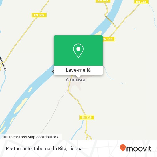 Restaurante Taberna da Rita, 2140 Chamusca mapa