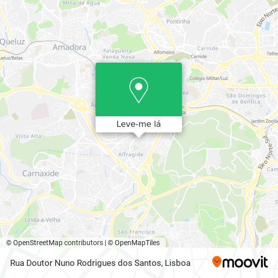 Rua Doutor Nuno Rodrigues dos Santos mapa