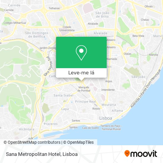 Sana Metropolitan Hotel mapa