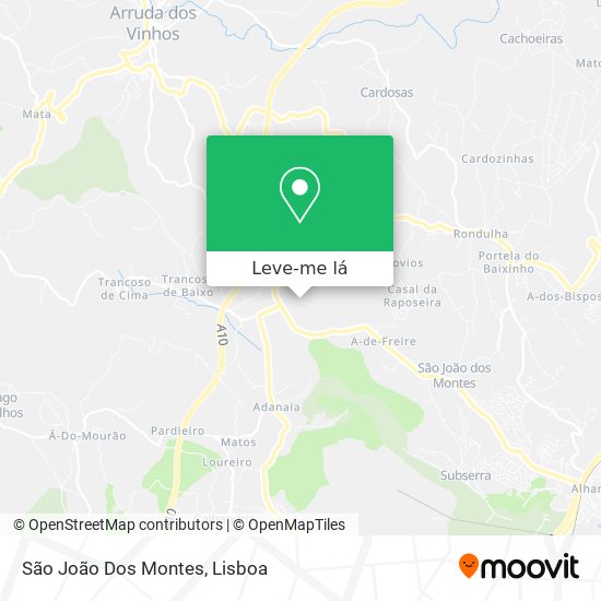 São João Dos Montes mapa