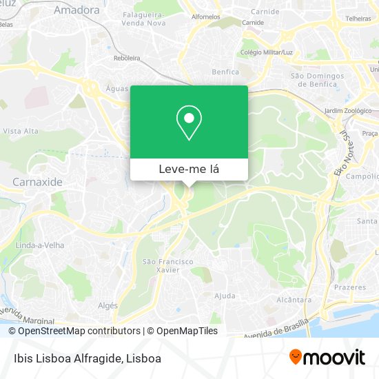 Ibis Lisboa Alfragide mapa
