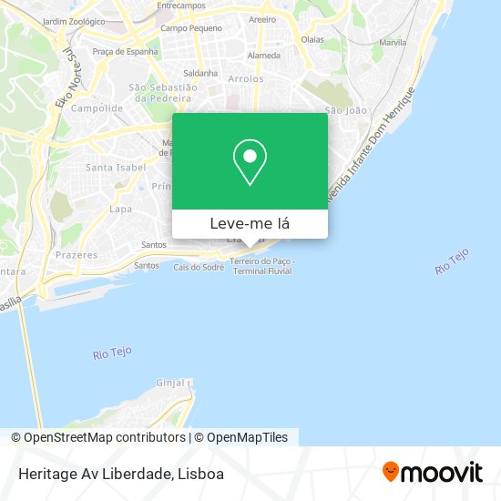 Heritage Av Liberdade mapa