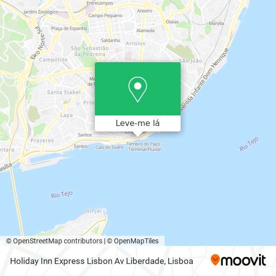 Holiday Inn Express Lisbon Av Liberdade mapa
