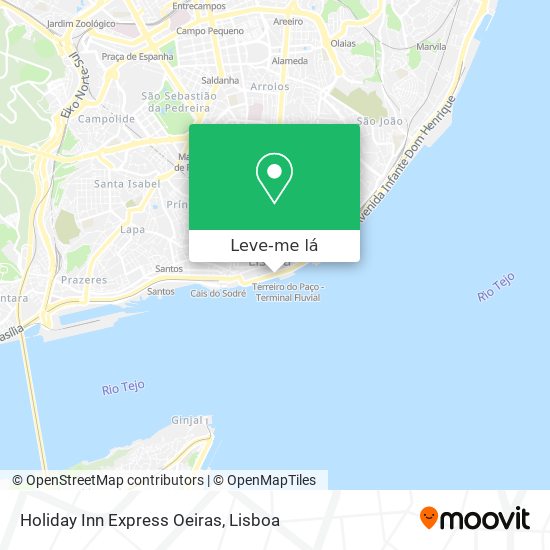 Holiday Inn Express Oeiras mapa