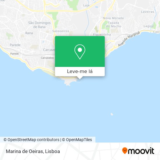 Marina de Oeiras mapa
