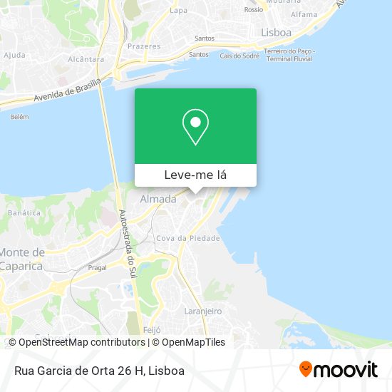 Rua Garcia de Orta 26 H mapa