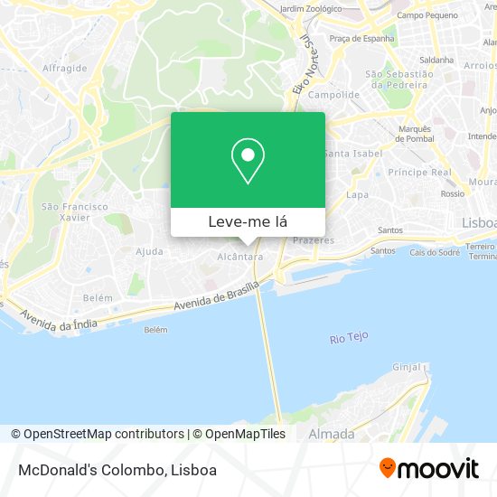 McDonald's Colombo mapa