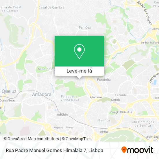 Rua Padre Manuel Gomes Himalaia 7 mapa