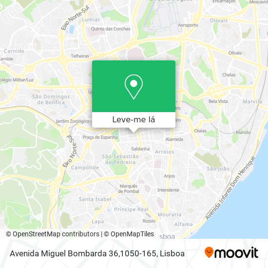 Avenida Miguel Bombarda 36,1050-165 mapa