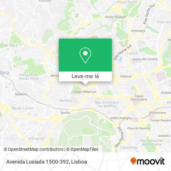 Avenida Lusíada 1500-392 mapa