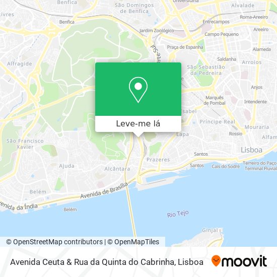 Avenida Ceuta & Rua da Quinta do Cabrinha mapa