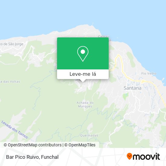 Bar Pico Ruivo mapa