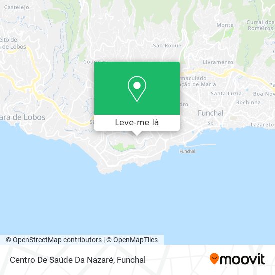 Centro De Saúde Da Nazaré mapa