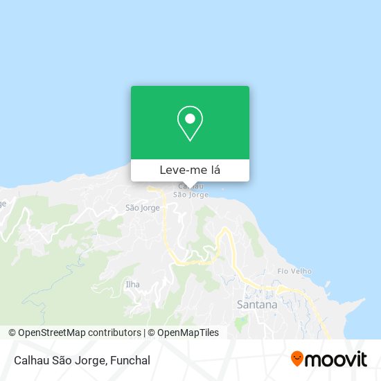 Calhau São Jorge mapa