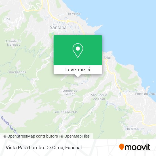 Vista Para Lombo De Cima mapa