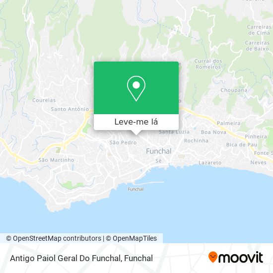 Antigo Paiol Geral Do Funchal mapa