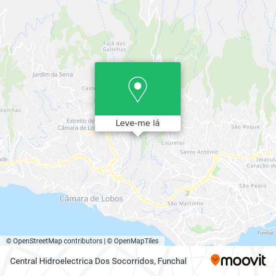 Central Hidroelectrica Dos Socorridos mapa