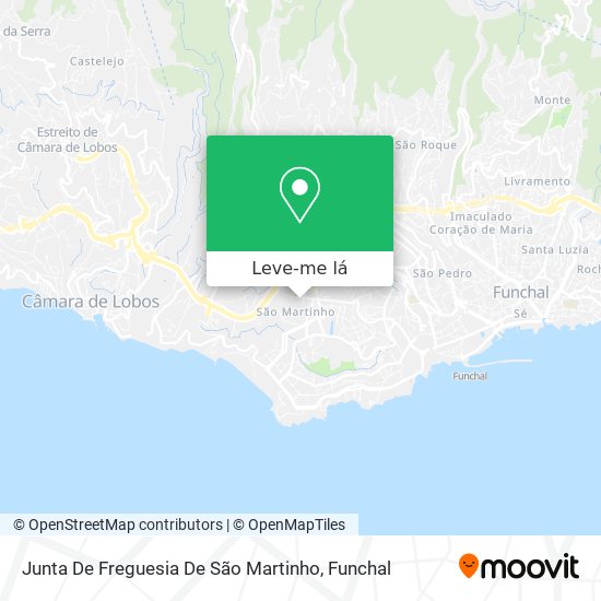 Junta De Freguesia De São Martinho mapa