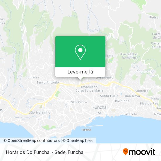 Horários Do Funchal - Sede mapa