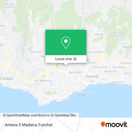 Antena 3 Madeira mapa