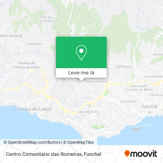 Centro Comunitário das Romeiras mapa