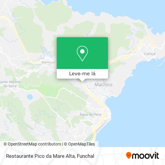 Restaurante Pico da Mare Alta mapa