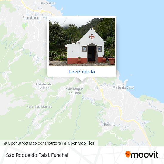 São Roque do Faial mapa