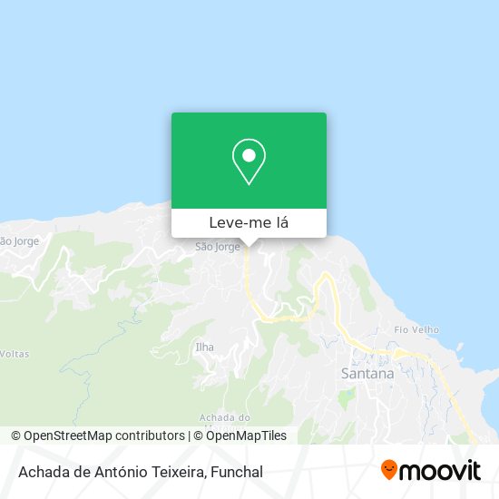 Achada de António Teixeira mapa
