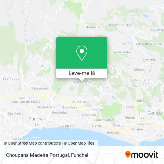 Choupana Madeira Portugal mapa