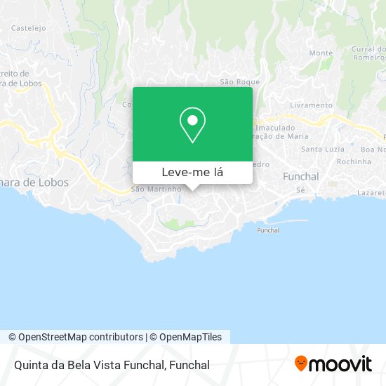 Quinta da Bela Vista Funchal mapa