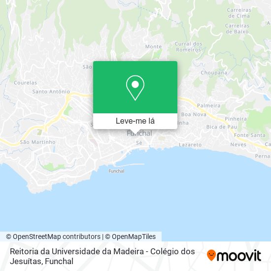 Reitoria da Universidade da Madeira - Colégio dos Jesuítas mapa